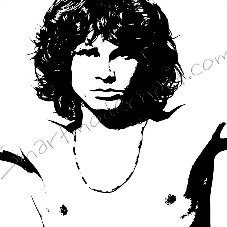 750x750 Jim Morrison Canvas Print
