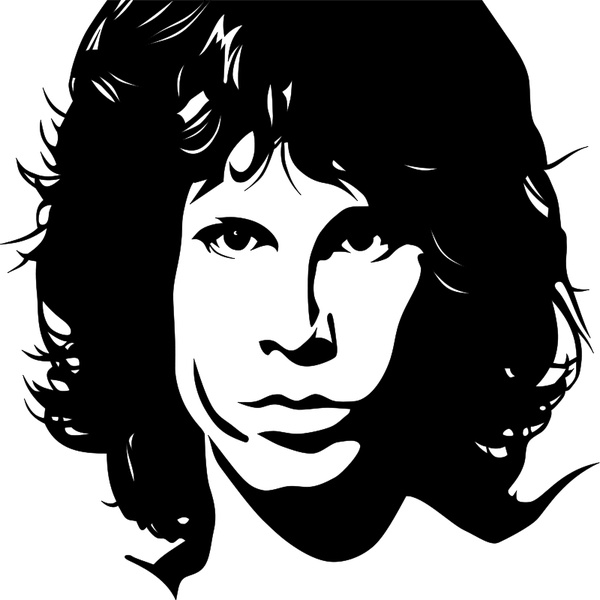 600x600 Jim Morrison Free Vector In Open Office Drawing Svg ( .svg
