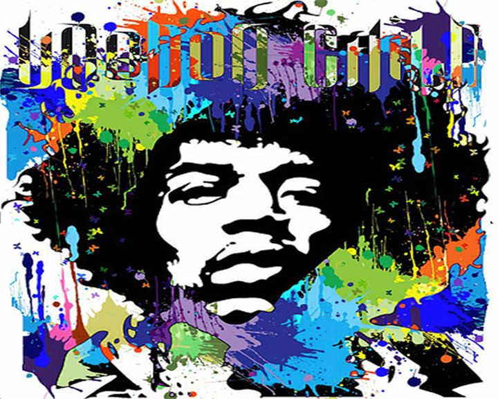 720x576 Jimi Hendrix Vector Art