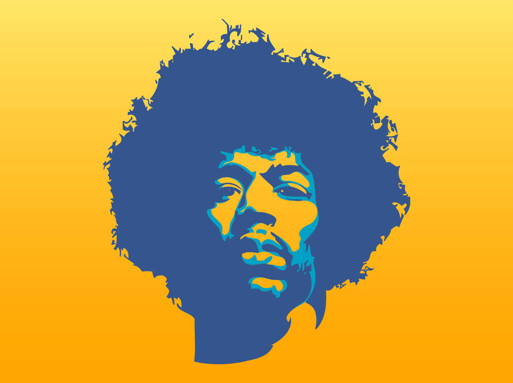 1024x765 Jimi Hendrix Vector Vector Art Amp Graphics