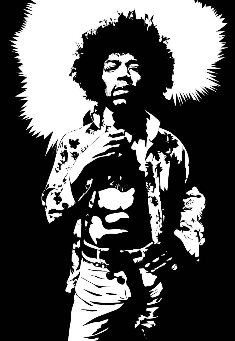 900x1303 Jimi Hendrix Vector By Kevin2407