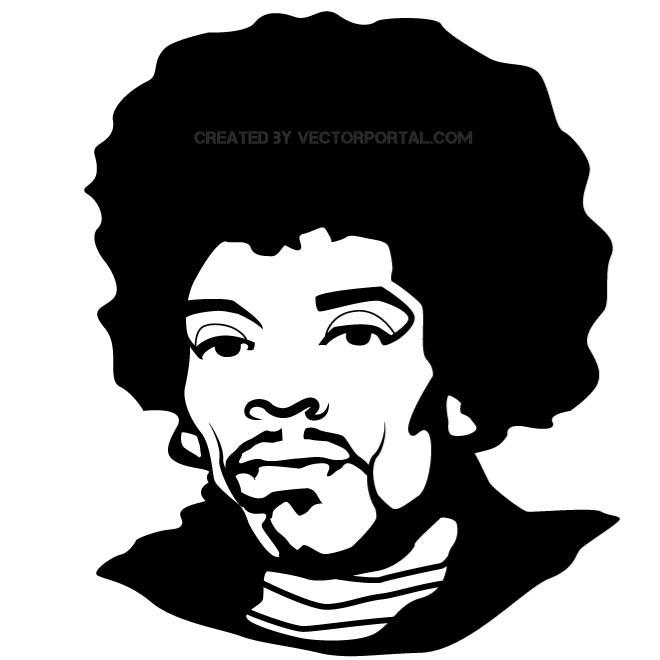 Jimi Hendrix Vector Art at GetDrawings | Free download