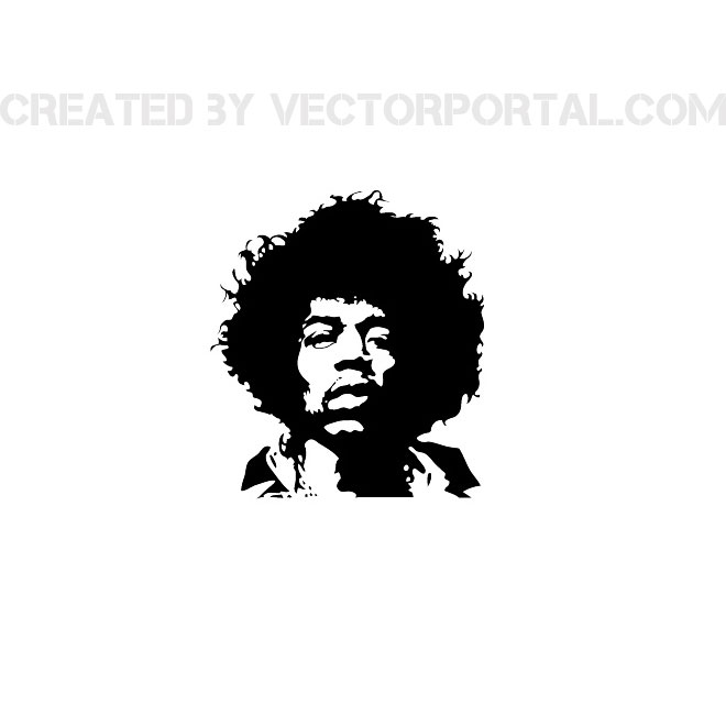 660x660 Singer Jimi Hendrix Free Vector