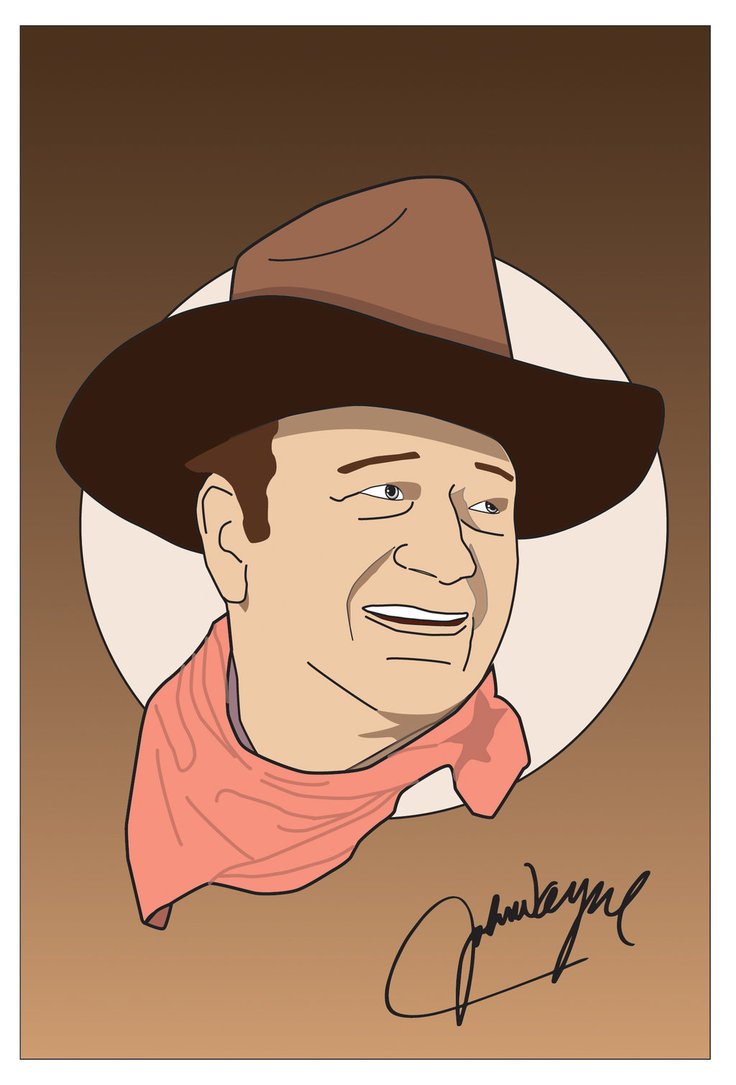 736x1085 John Wayne Illustration Jpg Rgb By Magic4u02