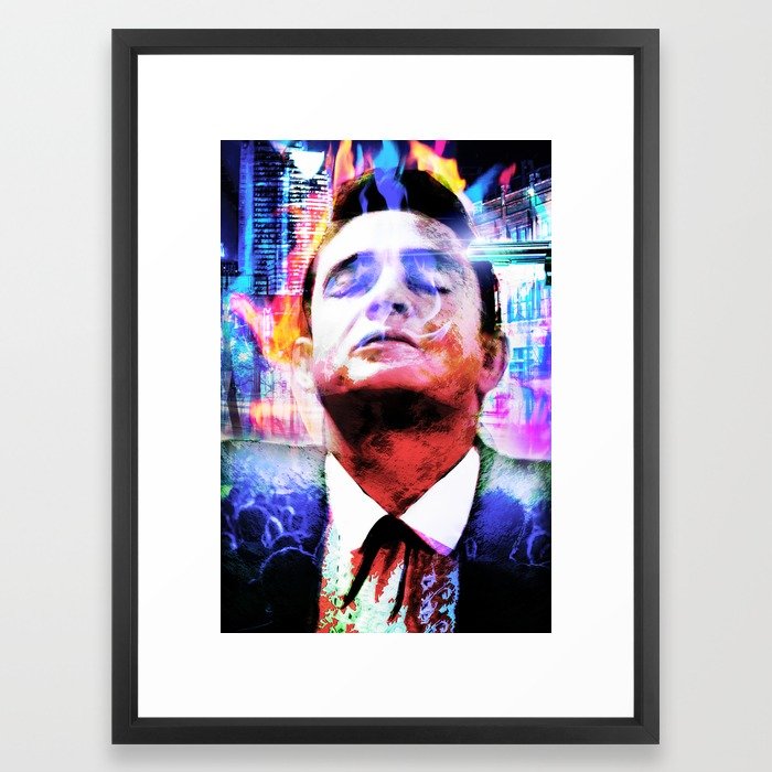 700x700 Johnny Cash Hurt Framed Art Print By Ericsellers Society6