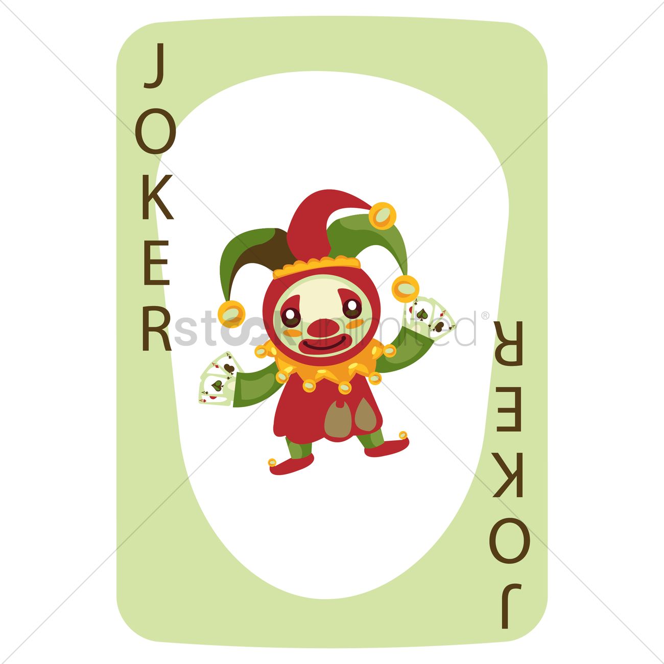 1300x1300 Joker Card Vector Image