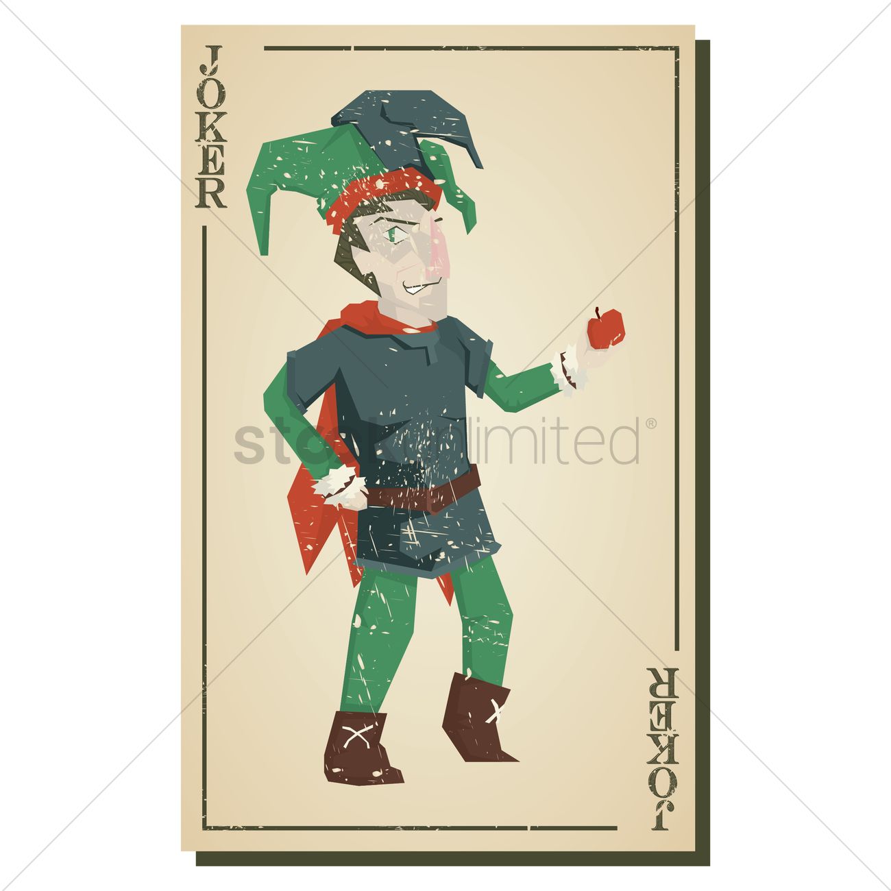 1300x1300 Joker Card Vector Image