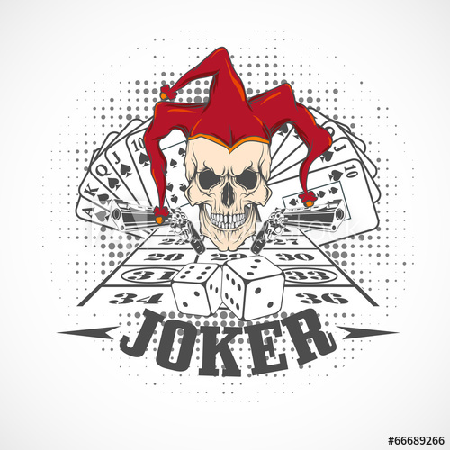 500x500 Joker Card. Emblem Casino.