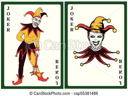 450x338 Joker In Colorful Costume Playing Card.