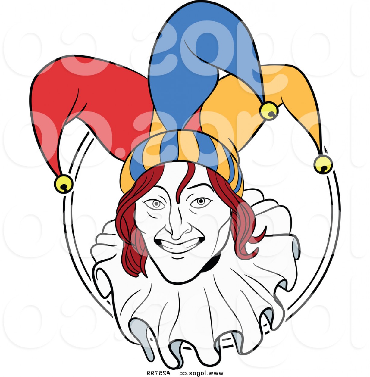 1228x1252 Royalty Free Vector Logo Of A Joker Smiling By Frisko Createmepink