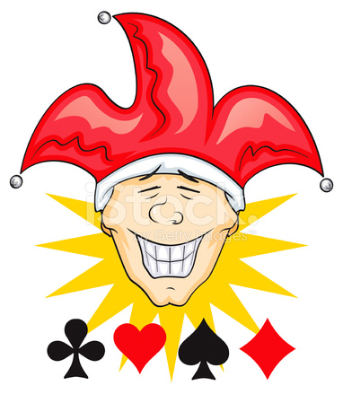 382x439 Vector Joker Illustration Stock Vector