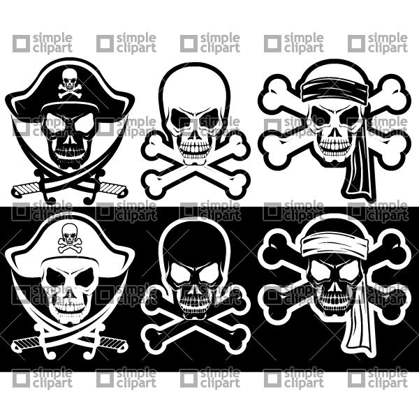 600x600 Jolly Roger, Pirate Attributes, Skull And Crossbones Silhouette