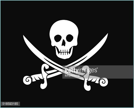 463x371 Jolly Roger Pirate Flag Vector Premium Clipart