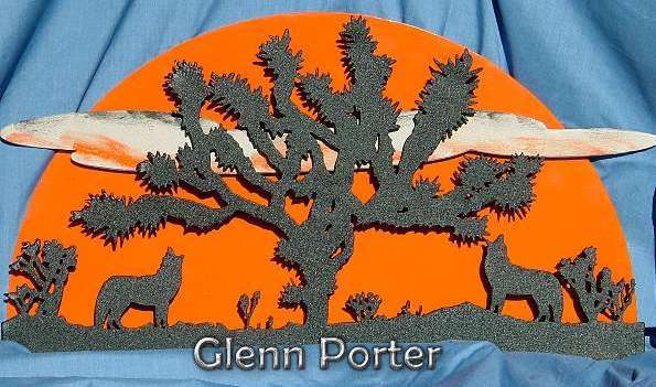 595x351 Joshua Tree Scene Signtorch, Turning Images Into Vector Cut Paths.