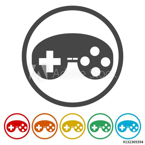 500x500 Joystick Icon Vector