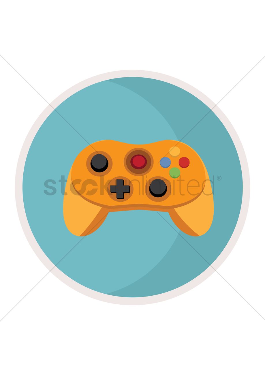 919x1300 Joystick Vector Image