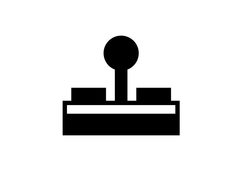 800x566 Simple Joystick Vector Icon