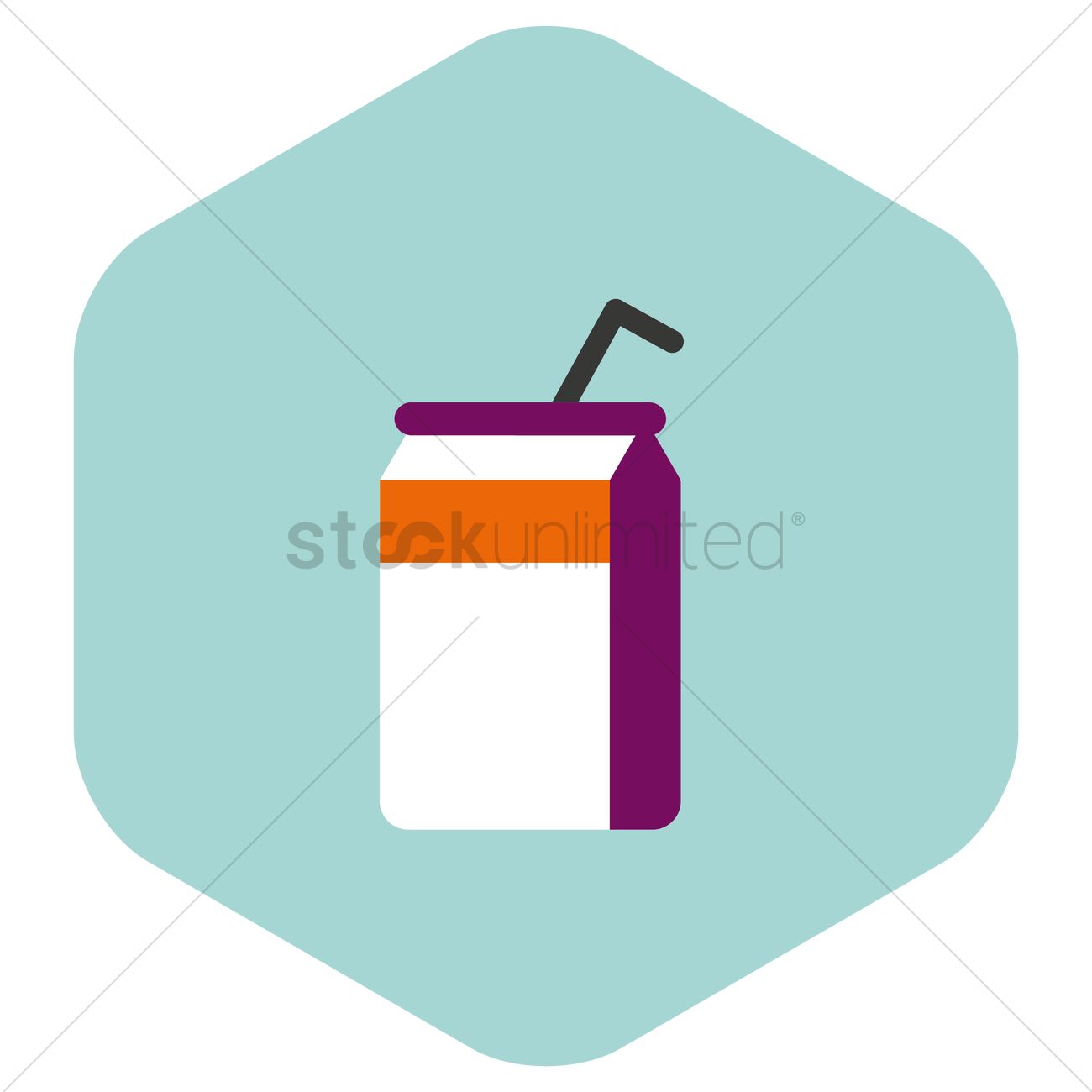 1300x1300 Juice Box Vector Image