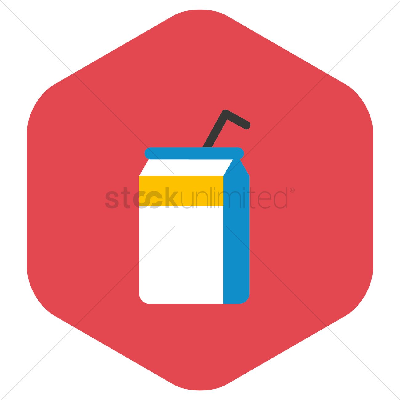 1300x1300 Juice Box Vector Image