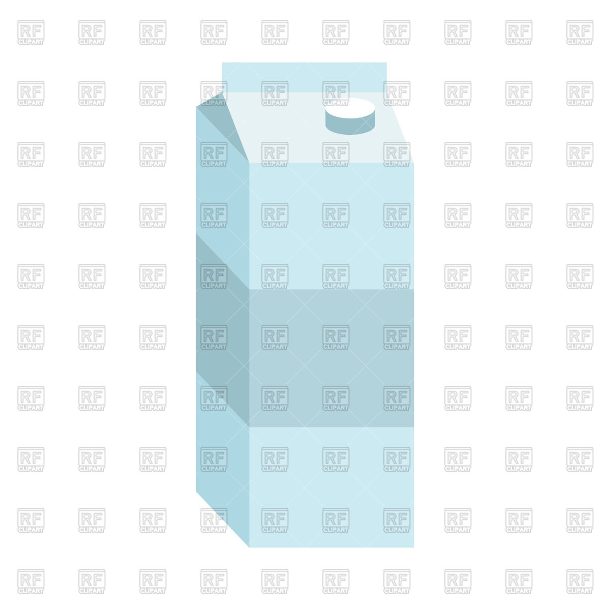 1200x1200 Juice Box. Paper Packaging For Milk Isolated Vector Image Vector