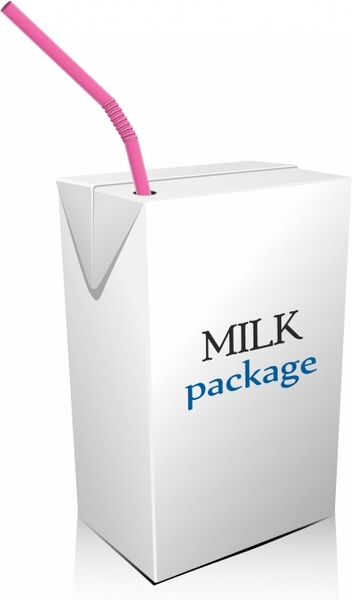352x600 Milk Or Juice Box Free Vector In Adobe Illustrator Ai ( .ai