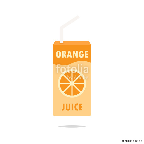 500x500 Orange Juice Box Vector Stock Image And Royalty Free Vector Files