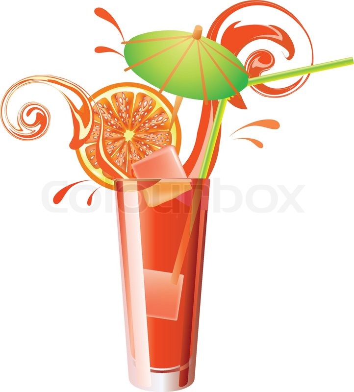 722x800 Vector Glass Of Orange Juice Stock Vector Colourbox