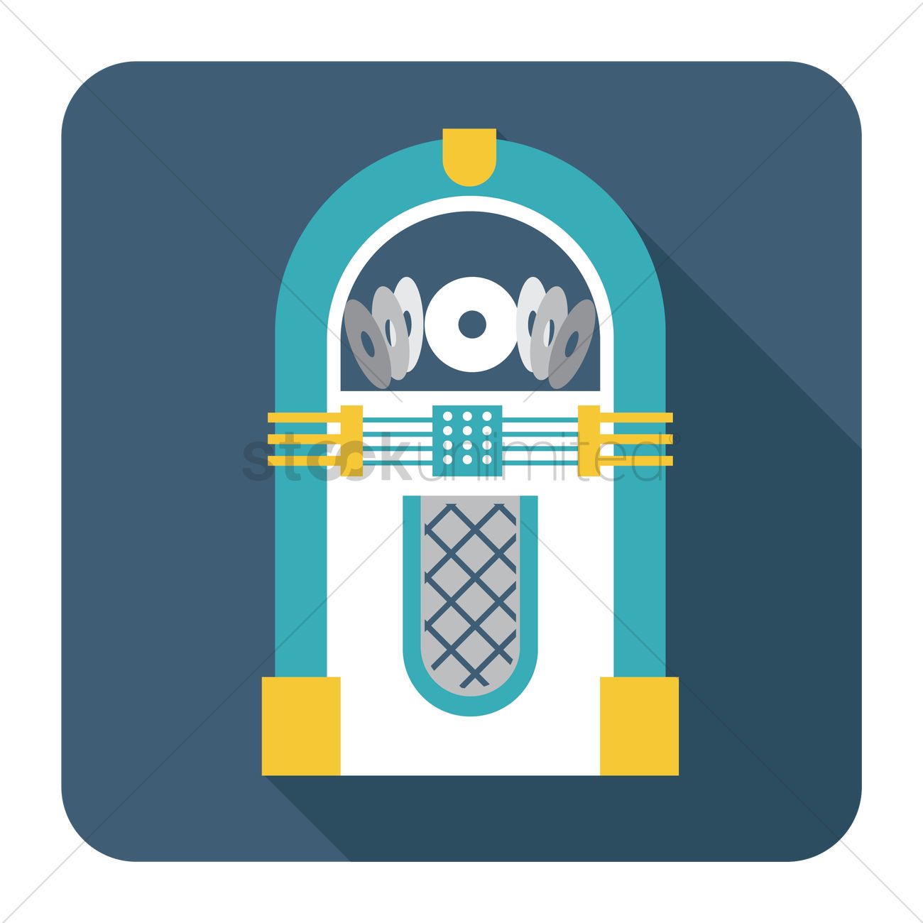 1300x1300 Free Jukebox Vector Image