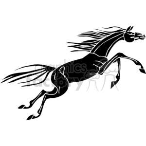 300x300 Royalty Free Jumping Horse 383680 Vector Clip Art Image