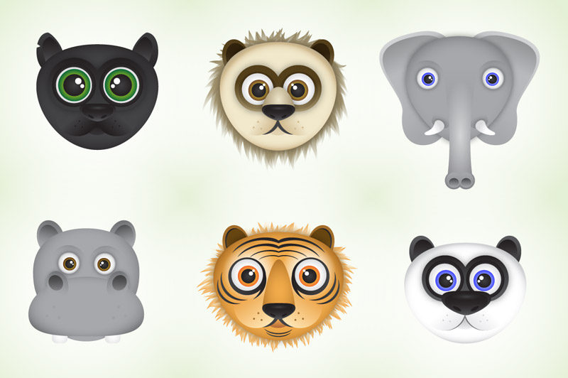 800x532 Jungle Animals Vector Pack For Premium Members