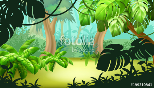 Jungle Background Vector at GetDrawings | Free download