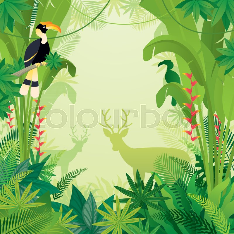 Jungle Background Vector at GetDrawings | Free download