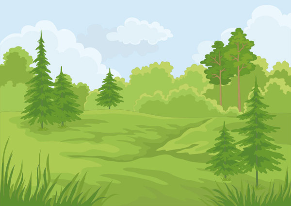 600x424 Cartoon Jungle Background 03 Eps Format Free Vector Download