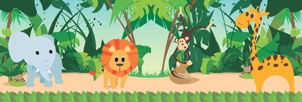 600x204 Jungle Free Vector Download (144 Free Vector) For Commercial Use