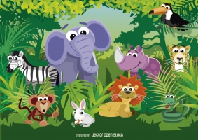 283x200 Jungle Vector Free Vector Graphic Art Free Download (Found 561
