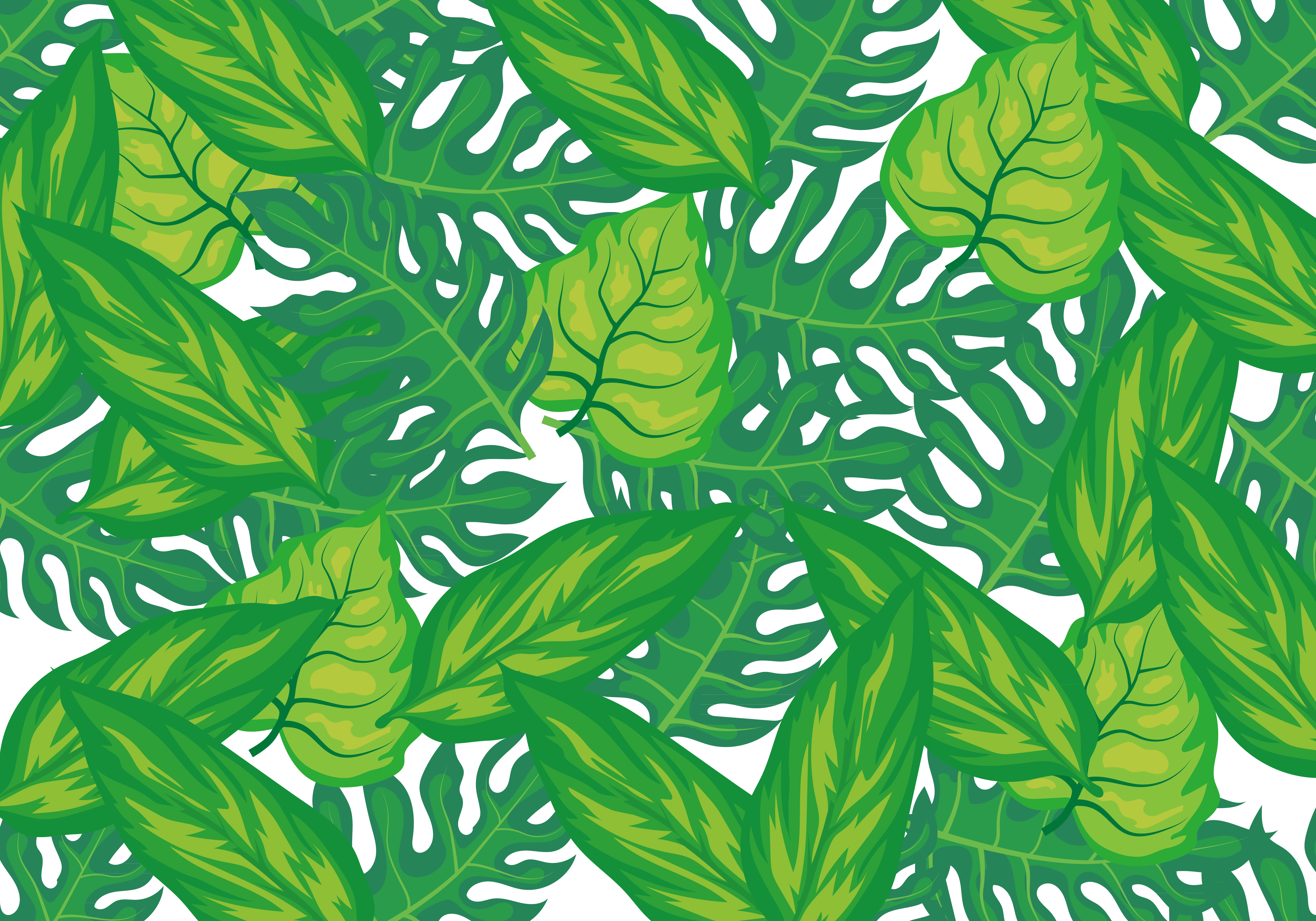 5833x4083 Collection Of Free Jungle Vector Foliage. Download On Ubisafe