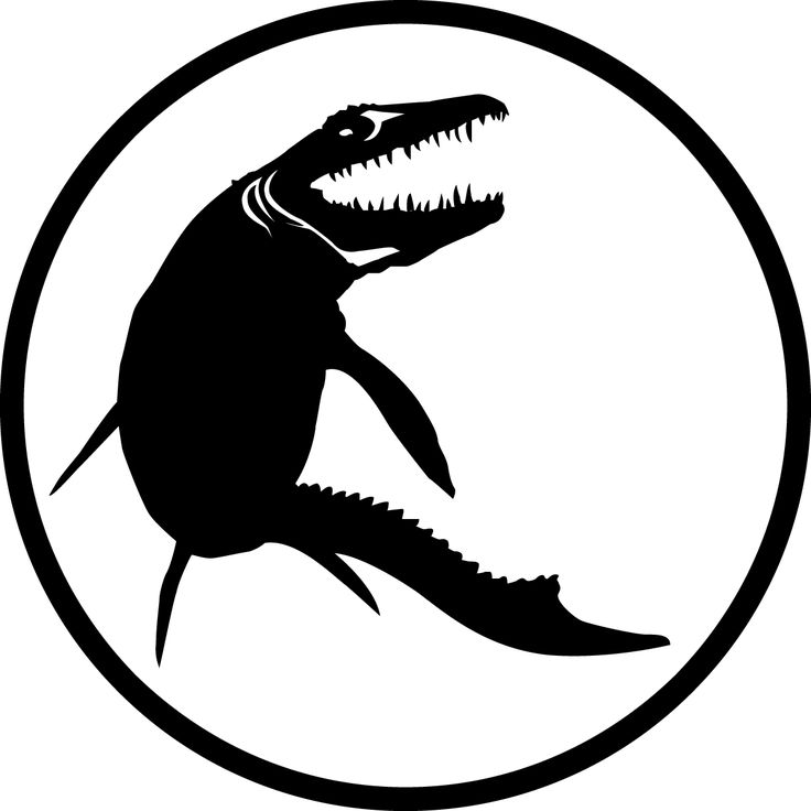 736x736 Jurassic Park Logo Vector Black White