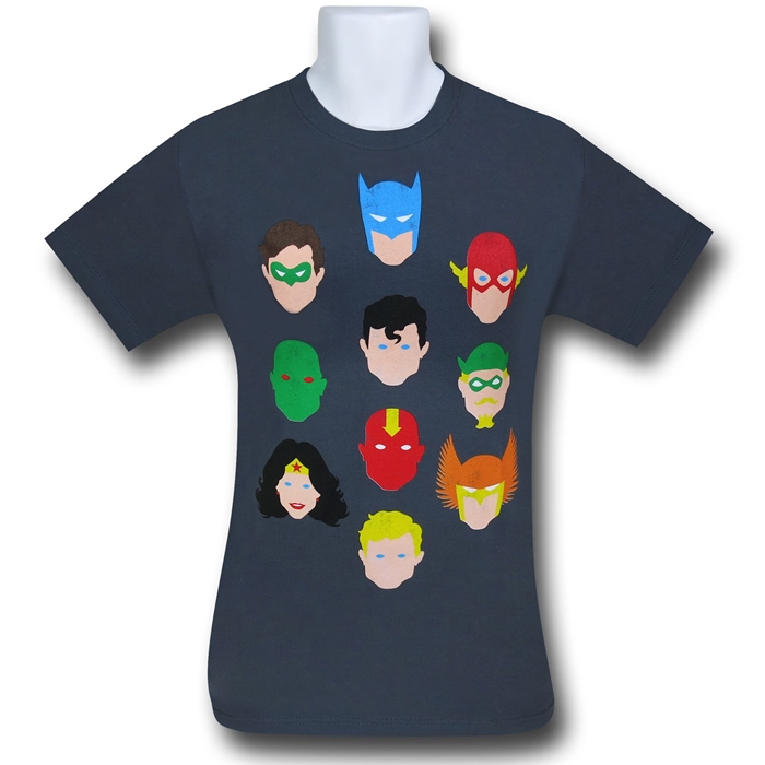 700x700 Justice League Vector Heads T Shirt