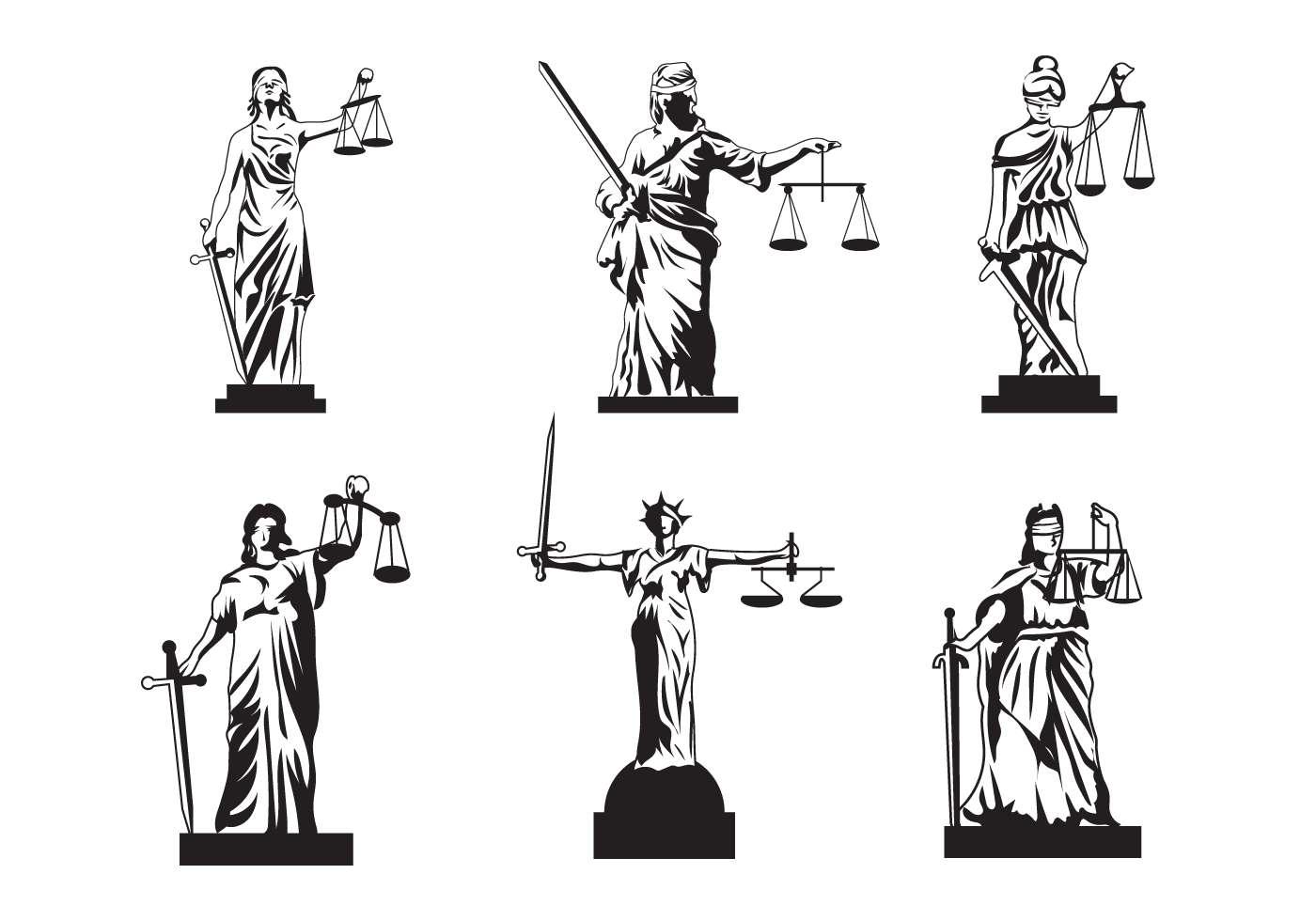 1400x980 Lady Justice Free Vector Art