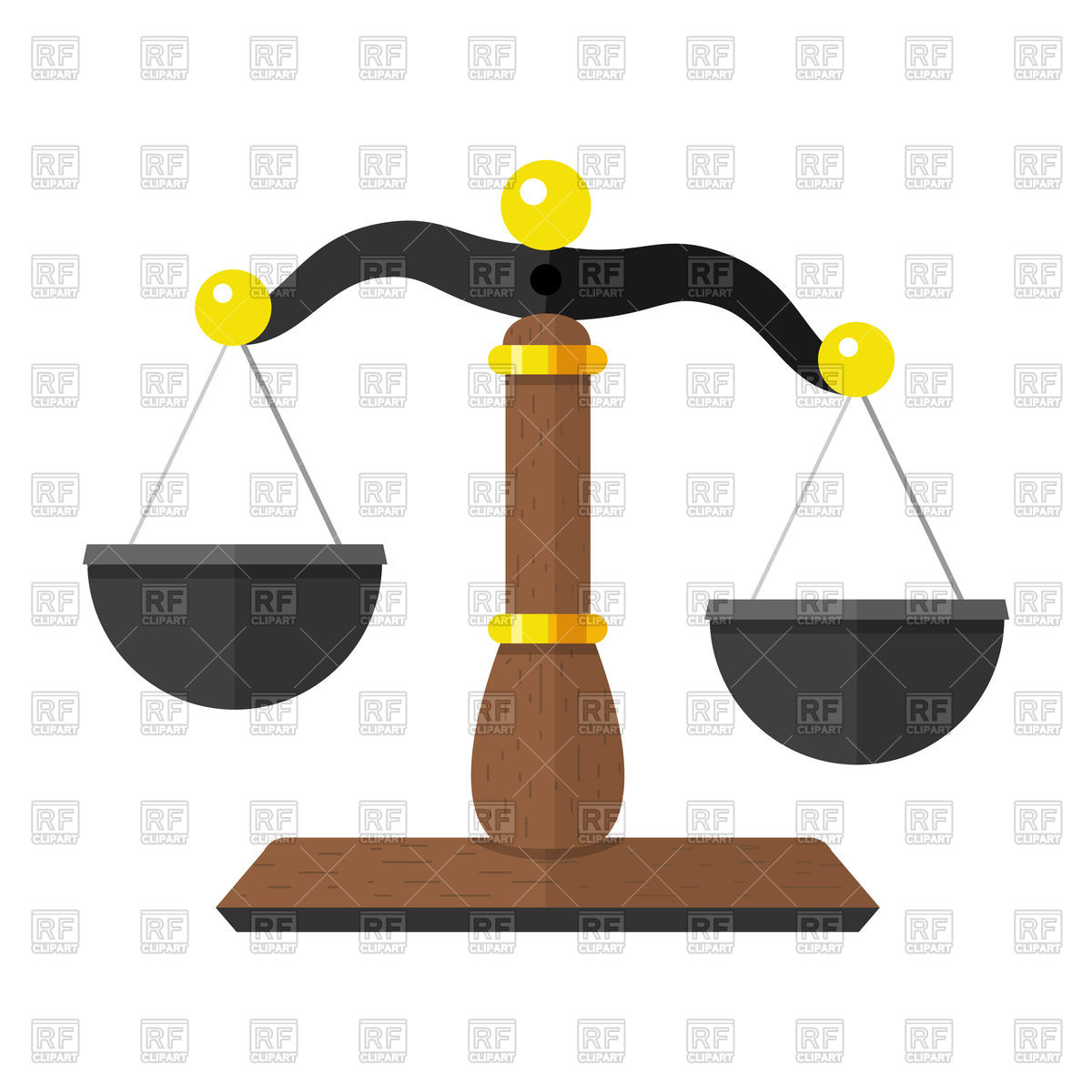 1200x1200 Scales Of Justice Vector Image Vector Artwork Of Objects