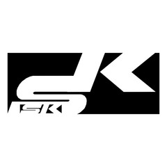 240x240 Letter S And K Vector Logo (Sign, Symbol, Icon, Design Element