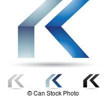 214x194 Abstract Icons For Letter K. Vector Illustration Of Abstract Icons