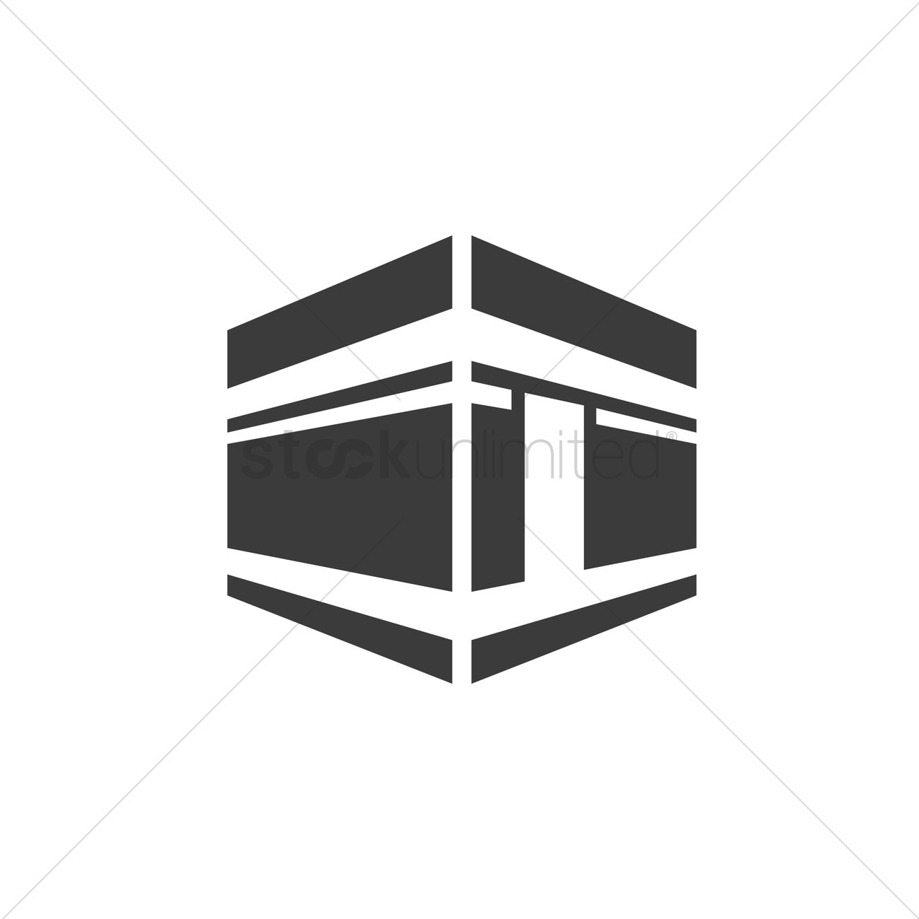 1300x1300 Kaaba Stone Vector Image