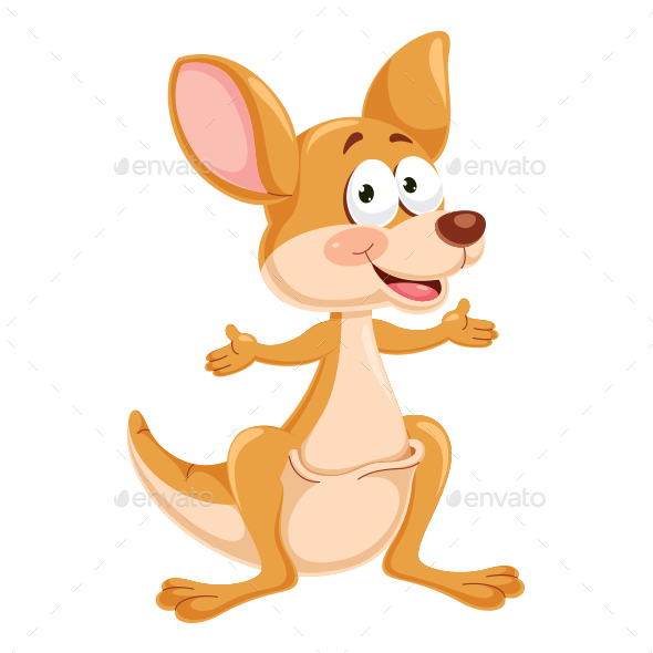 590x590 Kangaroo Vector Illustration By Yusufdemirci Graphicriver
