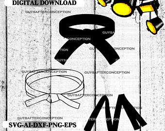 340x270 Karate Belt Svg Etsy