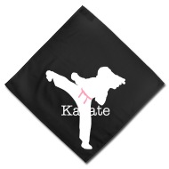 190x190 Two Color Karate Girl Vector Art By Karatestreet Spreadshirt