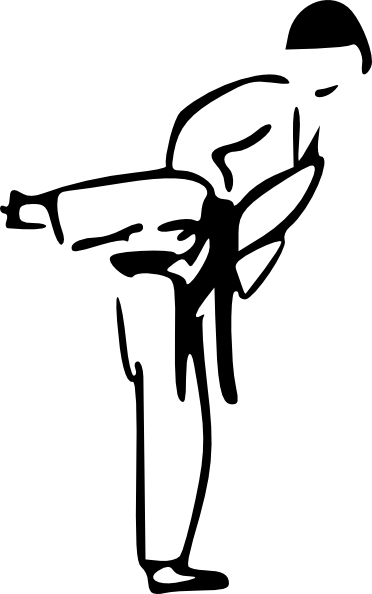 372x594 Karate Clip Art Free Vector 4vector