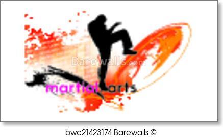 437x269 Art Print Of Karate. Vector Illustration Barewalls Posters