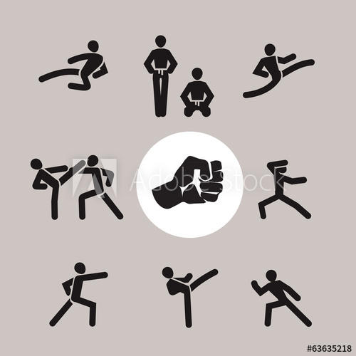 500x500 Karate. Vector Format