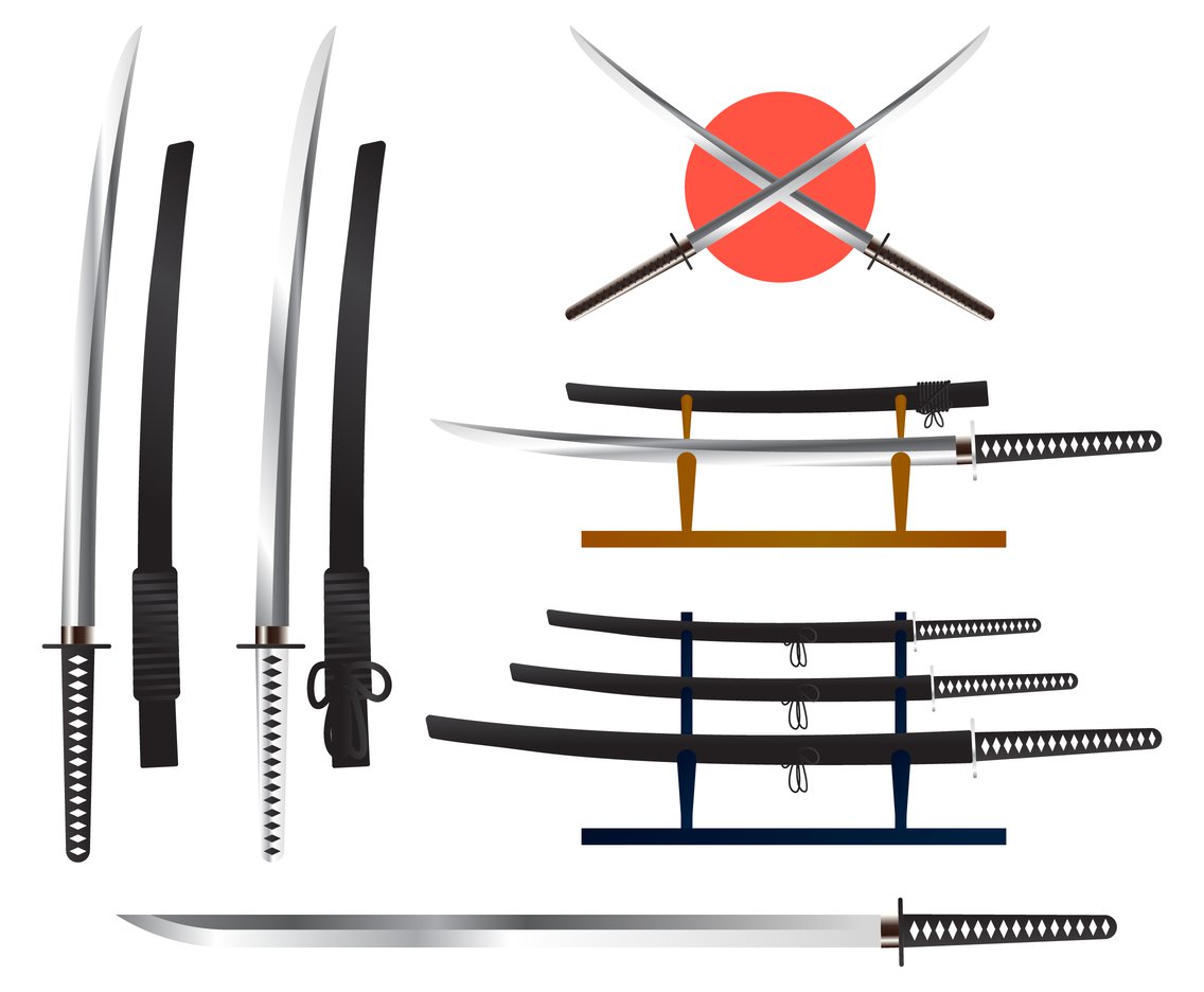 1136x936 Realistic Katana Vector Vector Art Amp Graphics